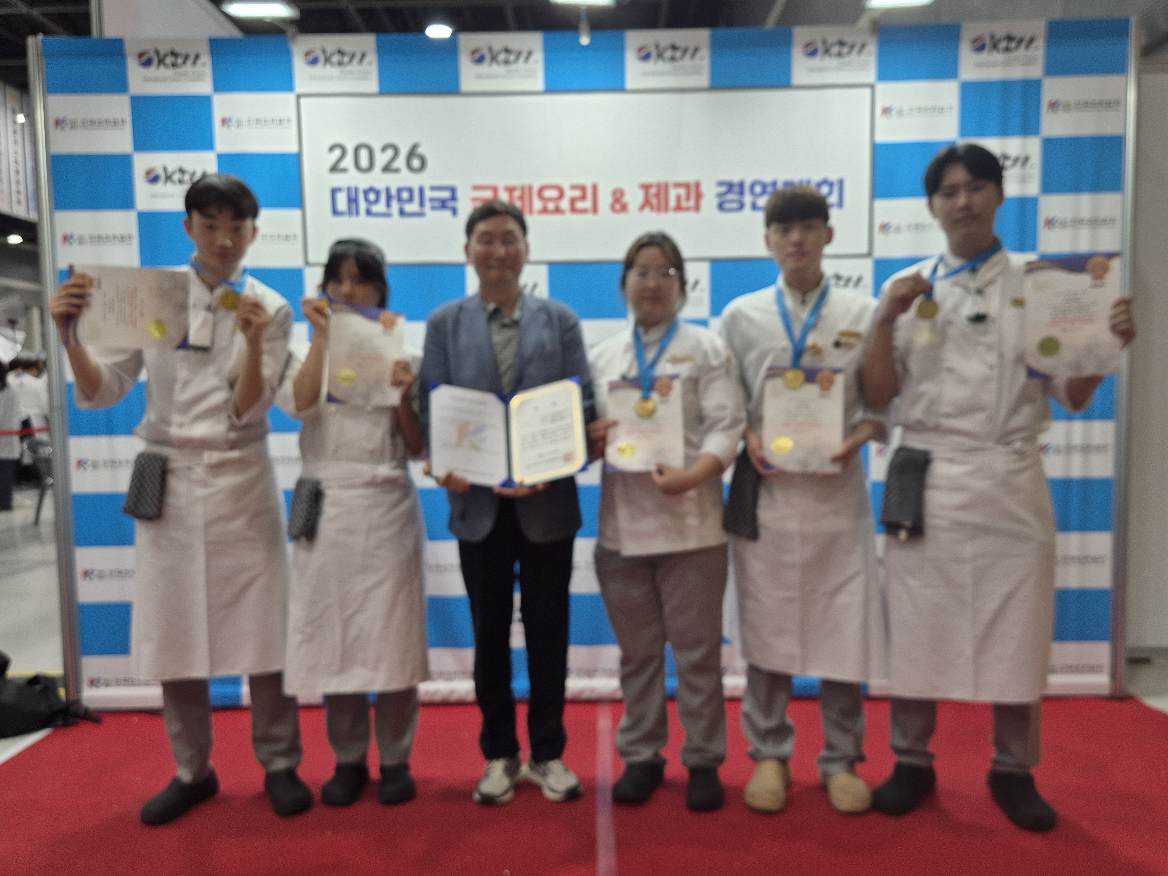 우송정보대학 외식조리학부 2026 서울대전누들대전 면요리경연대회에서 대상과 금상 수상
