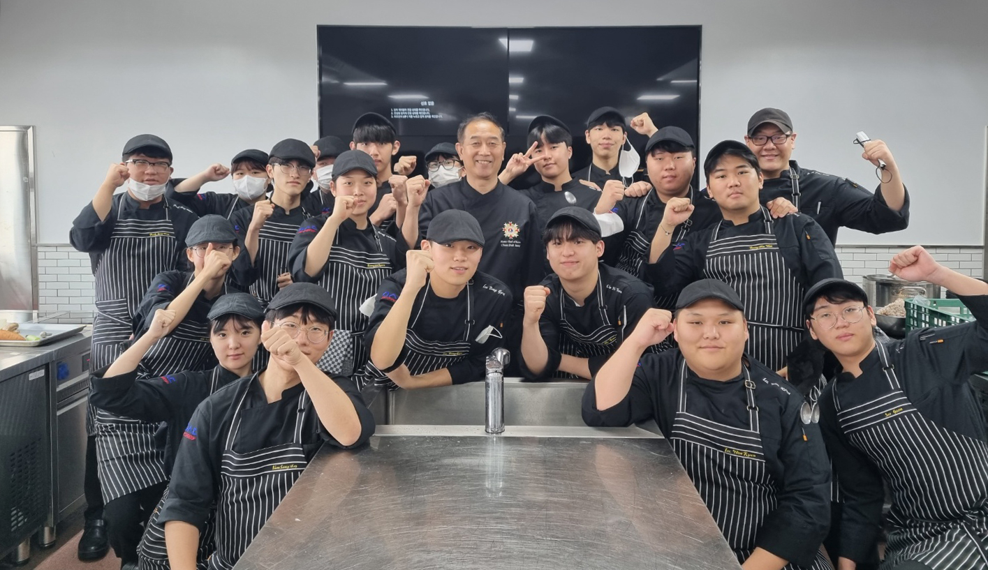우송정보대학 K-푸드조리전공 천덕상 조리명장 특강 진행