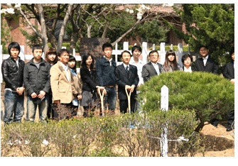 우정인의 푸른꿈을 담아 식목행사열려